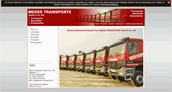Desktop Screenshot of meess-transporte.de